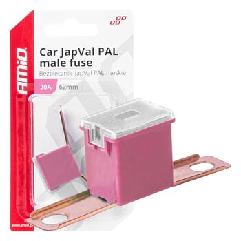 Drošinātājs Car JapVal PAL male fuses 62mm 30A AMIO-03427 (03427)