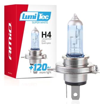 Halogen bulb H4 12V 60/55W LumiTec Super White +120% (02137)