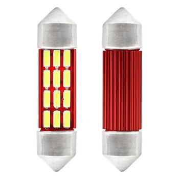 LED CANBUS spuldze 4014 12SMD Festoon C5W C10W C3W 36mm White 12V/24V (01632)