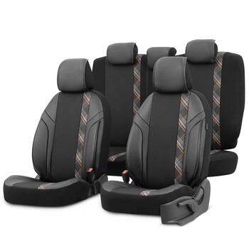 Auto sēdekļu pārvalku komplekts OTOM HORIZON 1805 ORANGE 3-ZIP (OT86745m)