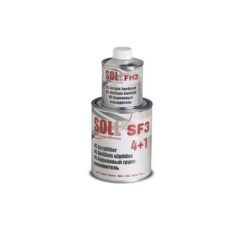 SOLL HS SF3 Akrola pildvielu gruntskrāsa ar cietinātāju FH3, krāsa melna 1.25l (SF3 B1)