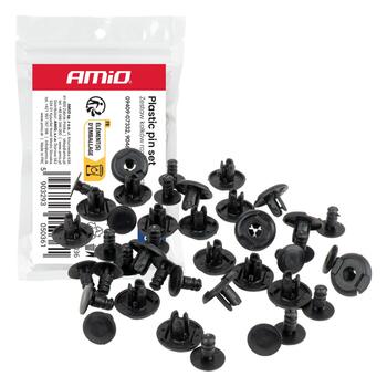 Paplašināšanas klipšu komplekts 10 mm ⌀ 6.5 mm, 20 pcs. AMIO-05036 (05036)