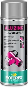 Alumīnija / cikna krāsas aerosols Motorex ALU ZINC - 400 ml (ZINCSPRAYALU-400ML)