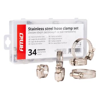 Nerūsējoša tērauda savilcēji set 34pcs AMIO-04125 (04125)