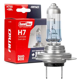 Halogena spuldze H7 12V 55W LumiTec NEXT GENERATION +135% DUO AMIO-04405 (04405)