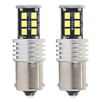 LED CANBUS spuldze 2835 15SMD 1156 BA15S P21W R10W R5W White 12V/24V (01293)