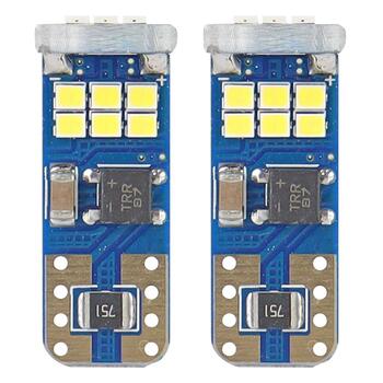 LED CANBUS spuldze 18SMD UltraBright 2016 T10e (W5W) White 12V/24V (01292)