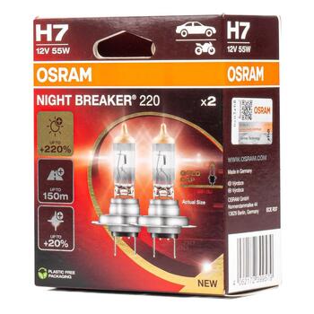 Spuldzes Osram H7 12V 55W PX26d NIGHT BREAKER 200 /2 pcs (O-64210NB220-2HB DUO)