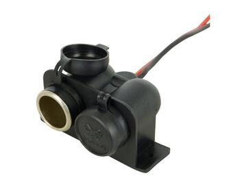 Dubulta standarta ārējā ligzda 12V/24V CARPOINT (0523483)