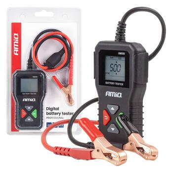 Digitāls bateriju testeris 2–220 Ah 6V 12V 24V AMIO-04920 (04920)