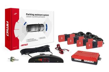 Auto parkošanās sensors LED 4 sensor black inside mount 16,5mm (02255)