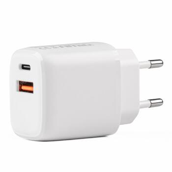 Lādētājs PCH PRO-09 USB+USB-C 20W Quick Charge 230V (02935)