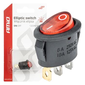 Slēdzis  12V/230V (with red light) BU02 (03612)