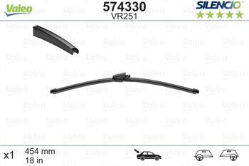 Logu slotiņa S574330 Valeo Silencio VW Transporter T6 Van (SG) (04.2015 - ...) (S574330)