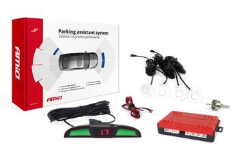Auto parkošanās sensors LED COB 4 sensor white (02283)