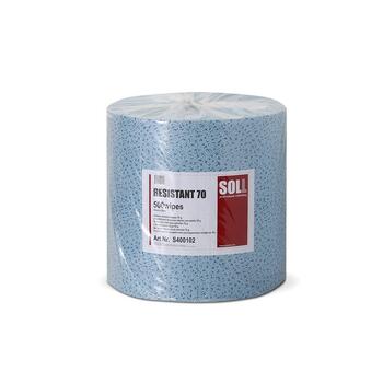 SOLL RESISTANT 70 Šķīdinātāju izturīgas salvetes, ruļļi (500gab) 36cm x 32cm 70g (S400102)