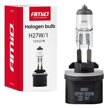 Halogen bulb H27W/1 880 12V 27W PG13 AMIO-04512 (04512)