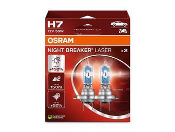 OSRAM SPULDZE H7 55W 12V NIGHT BREAKER LASER +150% (OS-64210NL-2HB)