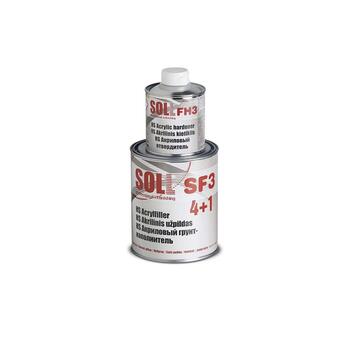 SOLL HS SF3 Akrila pildvielu gruntskrāsa ar cietinātāju FH3, krāsa gaiši pelēka 1,25l (SF3 LG1)