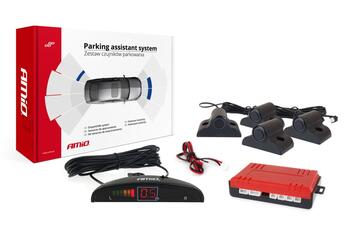 Auto parkošanās sensors LED 4 sensor black 19mm TRUCK (02279)