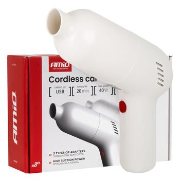 Bezvadu putekļusūcējs 40W 4,5kPa USB-C VC-07 HEPA AMIO-04415 (04415)