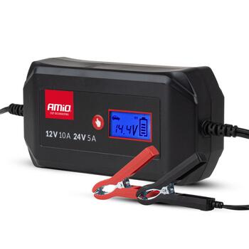 Digitals auto akumulator lādētājs STD GEL AGM WET MAX 10A 12/24V AMIO-04525 (04525)