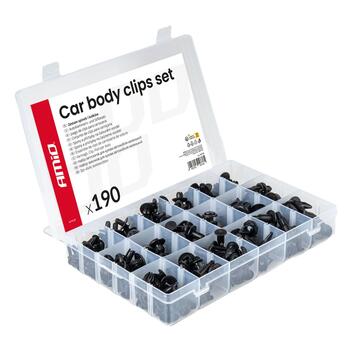 Auto virsbūves un remonta plastmasas skavas 120 pcs. AMIO-04736 (04736)