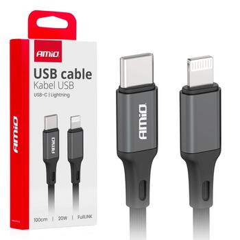 USB-C to Lightning 20W 100cm FullLINK AMIO-03904 (03904)