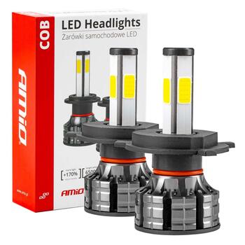 LED Auto spuldzes Headlights COB Series H4 AMiO-02843 (02843)