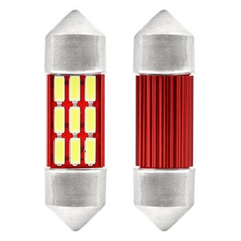 LED CANBUS spuldze 4014 12SMD Festoon C5W C10W C3W 31mm White 12V/24V (01631)