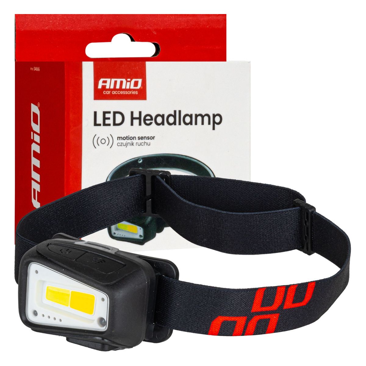 LED Galvas likturis COB 1800mAh (BATT) AMIO-04666 (04666)