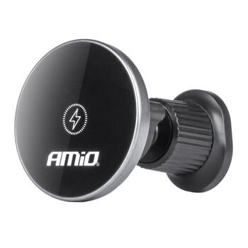 Auto telefona turētājs Magnetic phone holder My Mag 15W AMIO-03773 (03773)