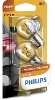 Philips 12499B2 Kugel Light Vision P21/5W signāllampa, 2 gab. blisterī (12499B2)
