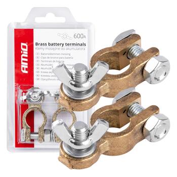 Akumulatoru klemmes komplekts 600AMP, 2 pcs. (02956)