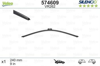 Logu slotiņa S574609 Valeo Silencio CITROËN C5 III Universalas (02.2008 - ...) (S574609)