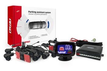 Auto parkošanās sensors LED-GRAF 8 sensor black inside mount 16,5mm (02258)