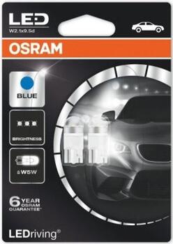 OSRAM LED spuldze 1W12V IHW2.1X9.5D 5XBLI2D (OS-2850BL-02B)