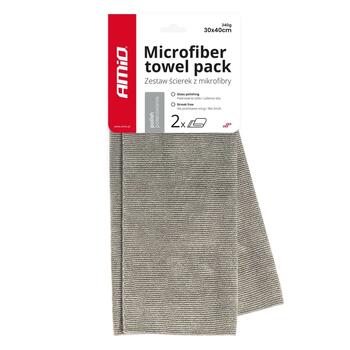 Mikrošķiedras lupatiņa pulēšanai 30x40cm 340g AMIO-03742 (03742)