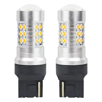 LED CANBUS 3030 24SMD T20 7440 WY21W Amber 12V/24V (02393M)