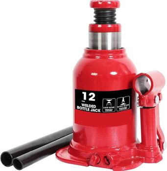 Domkrats hidraulisks zemais 12T, celšanas augstums: min. 16.7 cm - maks. 28   cm (05-12T-1)