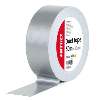 Pelēka armēta līmlenta 50mx48mm AMIO-04852 (04852m)