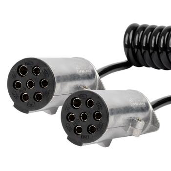 Piekabes kontaktligzdu pagarinātājs TIR 2x 7 PIN typ N 5m 24V AMIO-04379 (04379)