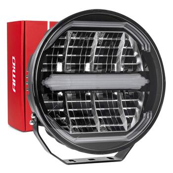 LED tālsvītru lukturis ar stāvgaismas funkciju 112W 12V 24V AMIO-04534 (04534)