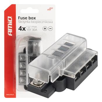 Drošinātāja sadales kārba 4 sockets AMIO-03835 (03835)