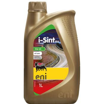 Eni Sintētiskā motoreļļa i-Sint MS 5W-40 1L API SN, ACEA, MB-Approval 229.51, BMWLL-04, VW 50 500 50 501 (102281)
