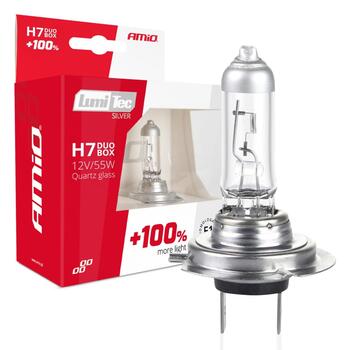 Halogen spuldze H7 12V 55W LumiTec SILVER +100% DUO (01403)