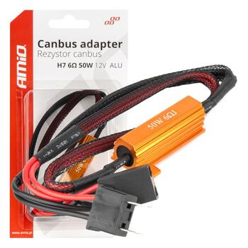 LED Canbus releja rezistors 6Ω 50W H7 plug and socket AMIO-04089 (04089)