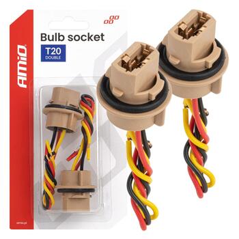 Spuldzes ligzda T20 LED 12V W21/5W WY21/5W W3x16q 7443 2szt. AMIO-04834 (04834)