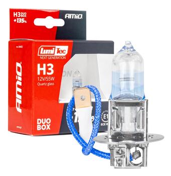 Halogen bulbs H3 12V 55W LumiTec NEXT GENERATION +135% DUO AMIO-04403 (04403)