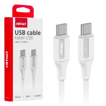 USB-C to USB-C cable 60W 100cm FullLINK AMIO-03920 (03920)